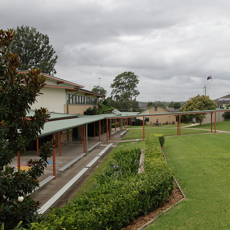 The school grounds at St Angela's Primary School Castle Hill
